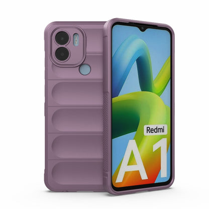 For Xiaomi Redmi A1+ 4G Global Magic Shield TPU + Flannel Phone Case(Purple) - Xiaomi Cases by buy2fix | Online Shopping UK | buy2fix