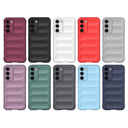 For Samsung Galaxy S23+ 5G Magic Shield TPU + Flannel Phone Case(White) - Galaxy S23+ 5G Cases by buy2fix | Online Shopping UK | buy2fix