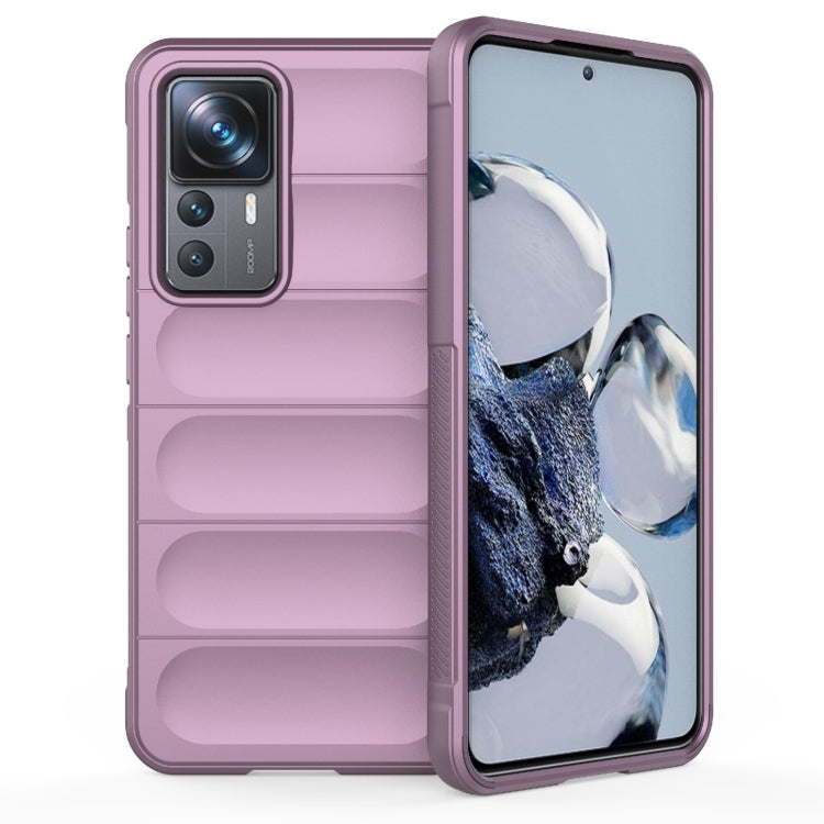 For Xiaomi 12T Pro Magic Shield TPU + Flannel Phone Case(Purple) by buy2fix