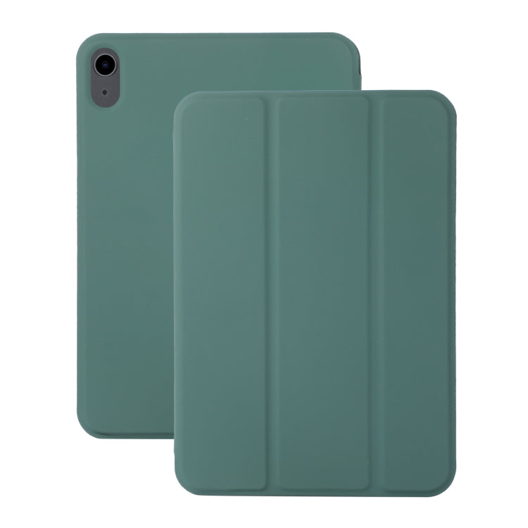 For iPad 2025 / 2022 3-fold Magnetic Leather Smart Tablet Case(Deep Green) - iPad 2025 / 2022 Cases by buy2fix | Online Shopping UK | buy2fix