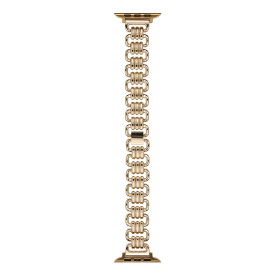 U-chain Metal Watch Band For Apple Watch Series 9&8&7 41mm / SE 3&SE 2&6&SE&5&4 40mm / 3&2&1 38mm(Gold)