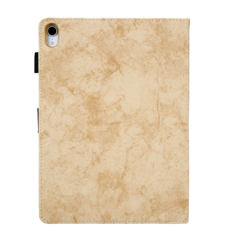 For iPad 2025 / 2022 Cloth Texture Leather Smart Tablet Case(Yellow) - iPad 2025 / 2022 Cases by buy2fix | Online Shopping UK | buy2fix