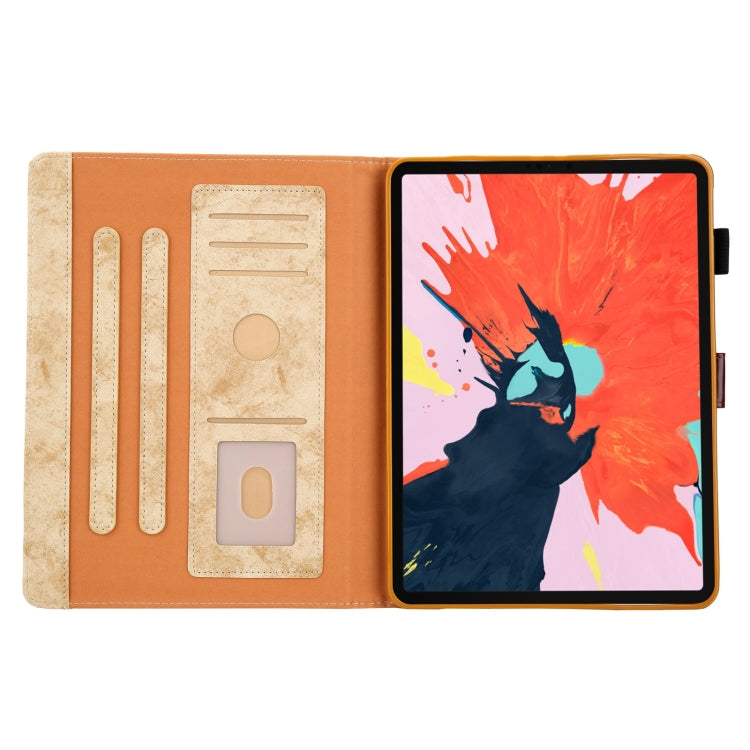 For iPad 2025 / 2022 Cloth Texture Leather Smart Tablet Case(Yellow) - iPad 2025 / 2022 Cases by buy2fix | Online Shopping UK | buy2fix