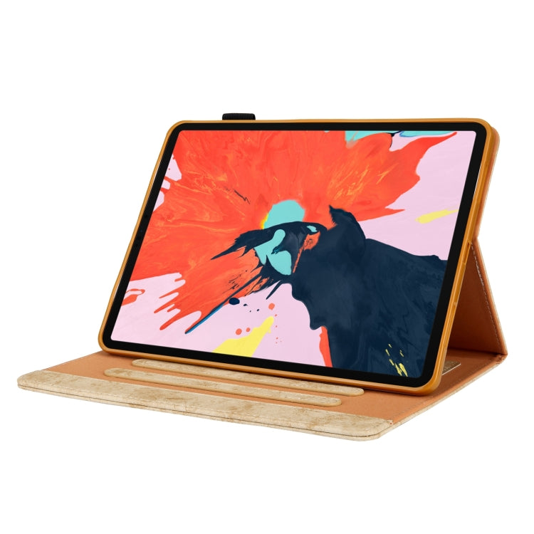 For iPad 2025 / 2022 Cloth Texture Leather Smart Tablet Case(Yellow) - iPad 2025 / 2022 Cases by buy2fix | Online Shopping UK | buy2fix