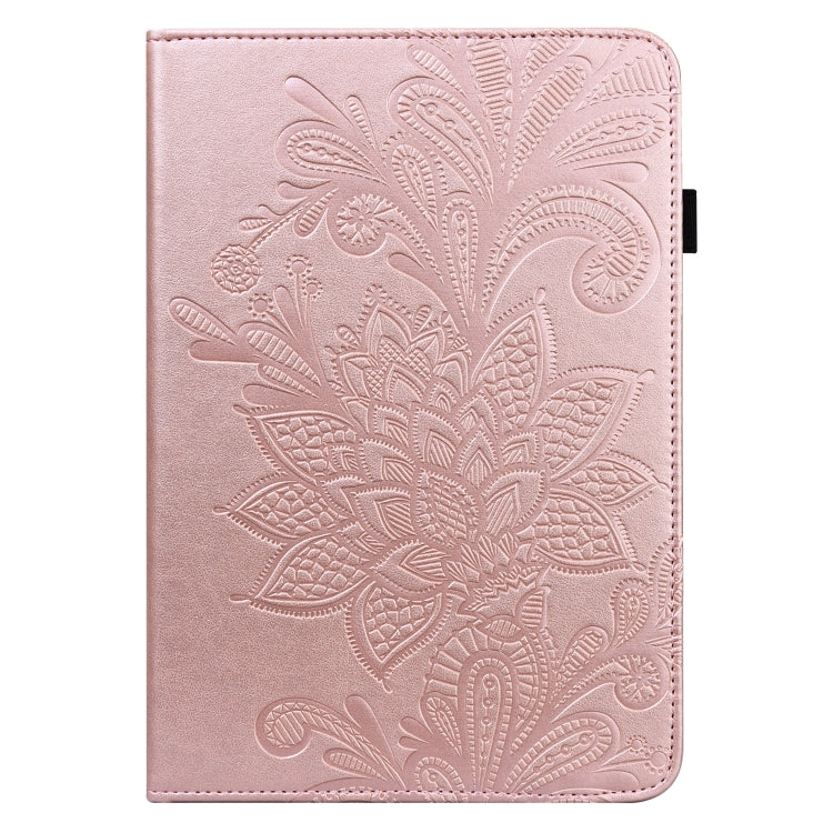For iPad 2025 / 2022 Lace Flower Embossing Pattern Leather Tablet Case(Pink) - iPad 2025 / 2022 Cases by buy2fix | Online Shopping UK | buy2fix