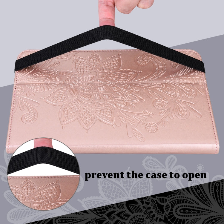 For iPad 2025 / 2022 Lace Flower Embossing Pattern Leather Tablet Case(Pink) - iPad 2025 / 2022 Cases by buy2fix | Online Shopping UK | buy2fix