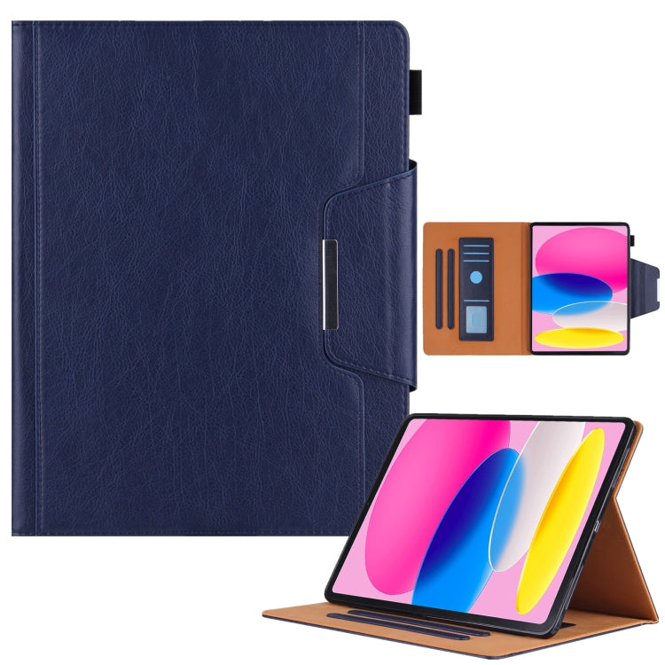 For iPad 2025 / 2022 Solid Color Metal Buckle Leather Smart Tablet Case(Royal Blue) - iPad 2025 / 2022 Cases by buy2fix | Online Shopping UK | buy2fix