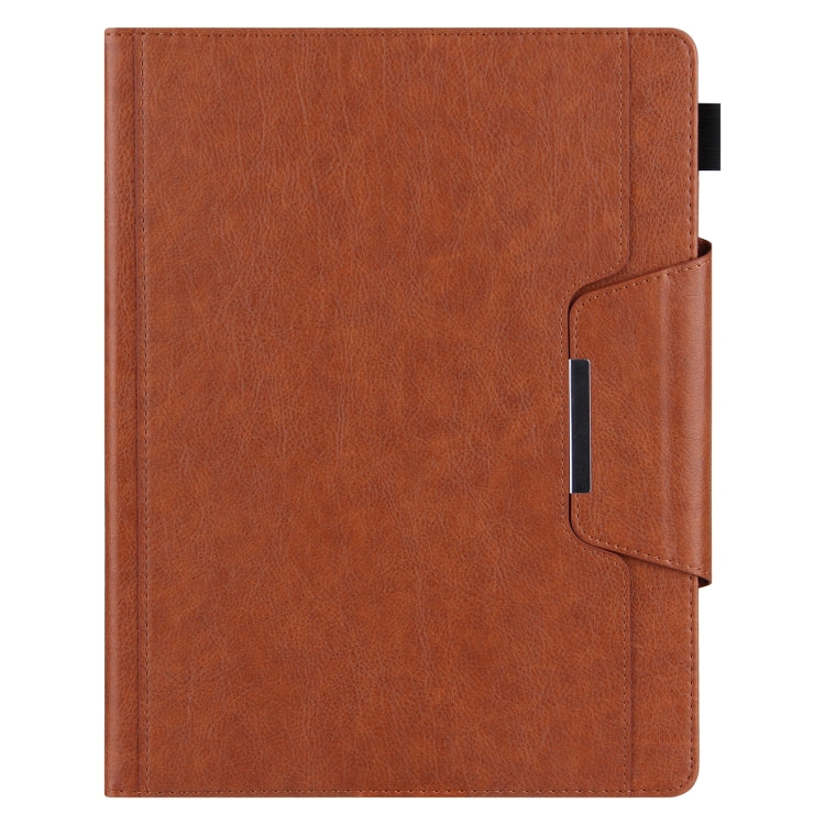 For iPad 2025 / 2022 Solid Color Metal Buckle Leather Smart Tablet Case(Brown) - iPad 2025 / 2022 Cases by buy2fix | Online Shopping UK | buy2fix