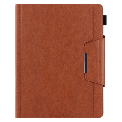 For iPad 2025 / 2022 Solid Color Metal Buckle Leather Smart Tablet Case(Brown) - iPad 2025 / 2022 Cases by buy2fix | Online Shopping UK | buy2fix