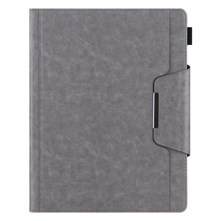 For iPad 2025 / 2022 Solid Color Metal Buckle Leather Smart Tablet Case(Grey) - iPad 2025 / 2022 Cases by buy2fix | Online Shopping UK | buy2fix