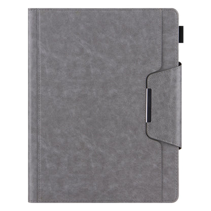 For iPad 2025 / 2022 Solid Color Metal Buckle Leather Smart Tablet Case(Grey) - iPad 2025 / 2022 Cases by buy2fix | Online Shopping UK | buy2fix