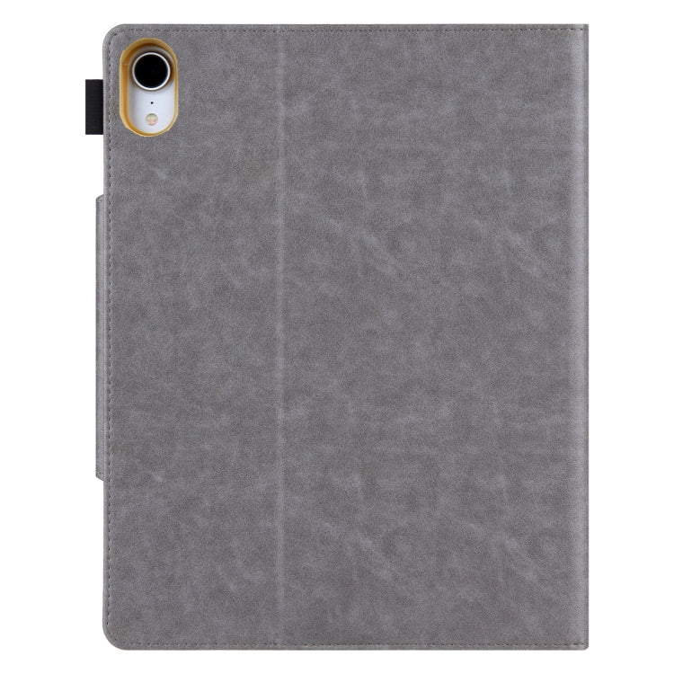 For iPad 2025 / 2022 Solid Color Metal Buckle Leather Smart Tablet Case(Grey) - iPad 2025 / 2022 Cases by buy2fix | Online Shopping UK | buy2fix