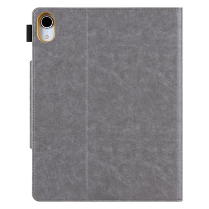 For iPad 2025 / 2022 Solid Color Metal Buckle Leather Smart Tablet Case(Grey) - iPad 2025 / 2022 Cases by buy2fix | Online Shopping UK | buy2fix