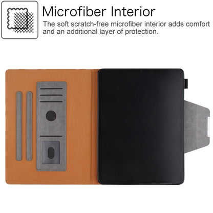 For iPad 2025 / 2022 Solid Color Metal Buckle Leather Smart Tablet Case(Grey) - iPad 2025 / 2022 Cases by buy2fix | Online Shopping UK | buy2fix