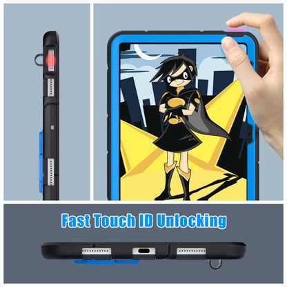 For iPad 2025 / 2022 Silicone + PC Shockproof Protective Tablet Case (Black Blue) - iPad 2025 / 2022 Cases by buy2fix | Online Shopping UK | buy2fix