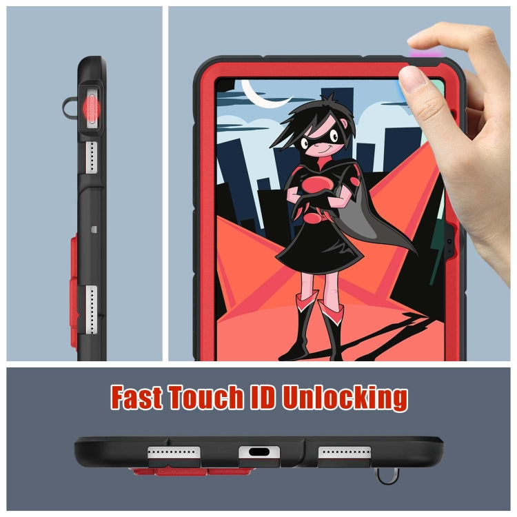 For iPad 2025 / 2022 Silicone + PC Shockproof Protective Tablet Case (Black Red) - iPad 2025 / 2022 Cases by buy2fix | Online Shopping UK | buy2fix