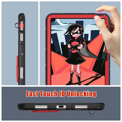 For iPad 2025 / 2022 Silicone + PC Shockproof Protective Tablet Case (Black Red) - iPad 2025 / 2022 Cases by buy2fix | Online Shopping UK | buy2fix