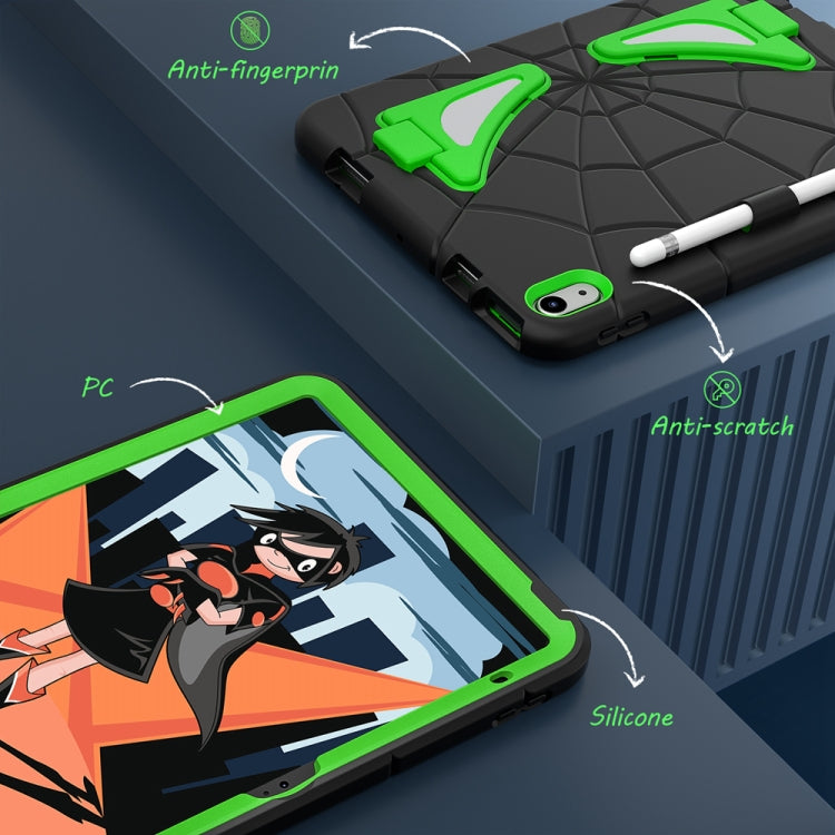 For iPad 2025 / 2022 Silicone + PC Shockproof Protective Tablet Case(Black+Green) - iPad 2025 / 2022 Cases by buy2fix | Online Shopping UK | buy2fix