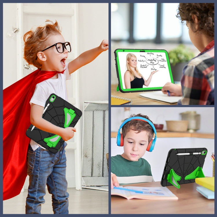 For iPad 2025 / 2022 Silicone + PC Shockproof Protective Tablet Case(Black+Green) - iPad 2025 / 2022 Cases by buy2fix | Online Shopping UK | buy2fix