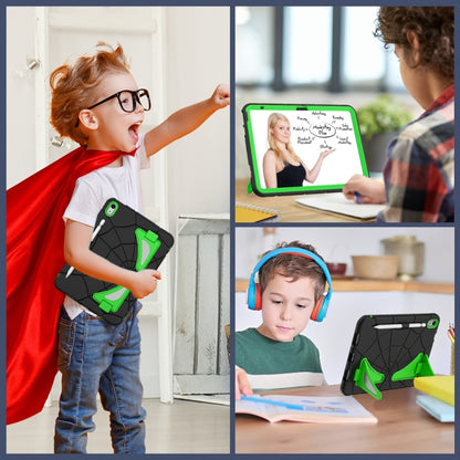 For iPad 2025 / 2022 Silicone + PC Shockproof Protective Tablet Case(Black+Green) - iPad 2025 / 2022 Cases by buy2fix | Online Shopping UK | buy2fix