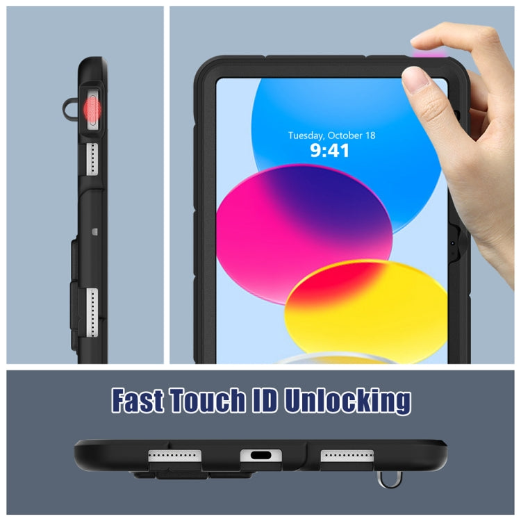For iPad 2025 / 2022 Silicone + PC Shockproof Protective Tablet Case(Black) - iPad 2025 / 2022 Cases by buy2fix | Online Shopping UK | buy2fix