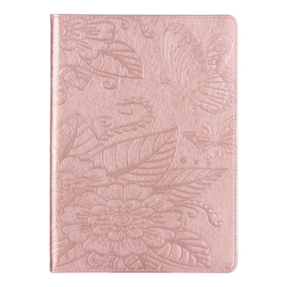 For iPad 2025 / 2022 Butterfly Love Flower Embossed Leather Smart Tablet Case(Rose Gold) - iPad 2025 / 2022 Cases by buy2fix | Online Shopping UK | buy2fix