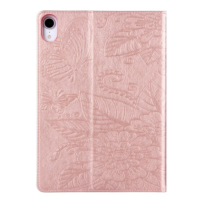 For iPad 2025 / 2022 Butterfly Love Flower Embossed Leather Smart Tablet Case(Rose Gold) - iPad 2025 / 2022 Cases by buy2fix | Online Shopping UK | buy2fix