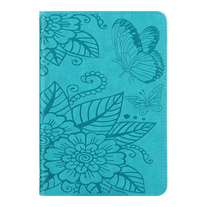 For iPad 2025 / 2022 Butterfly Love Flower Embossed Leather Smart Tablet Case(Blue) - iPad 2025 / 2022 Cases by buy2fix | Online Shopping UK | buy2fix