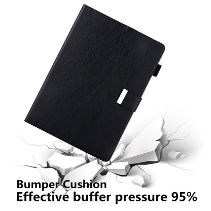 For iPad 2025 / 2022 Solid Color Small Metal Buckle Leather Smart Tablet Case(Black) - iPad 2025 / 2022 Cases by buy2fix | Online Shopping UK | buy2fix