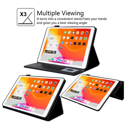For iPad 2025 / 2022 Solid Color Small Metal Buckle Leather Smart Tablet Case(Black) - iPad 2025 / 2022 Cases by buy2fix | Online Shopping UK | buy2fix