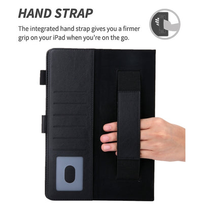 For iPad 2025 / 2022 Solid Color Small Metal Buckle Leather Smart Tablet Case(Black) - iPad 2025 / 2022 Cases by buy2fix | Online Shopping UK | buy2fix