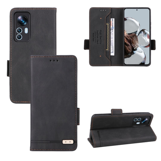 For Xiaomi 12T / 12T Pro / Redmi K50 Ultra Magnetic Clasp Leather Phone Case(Black)