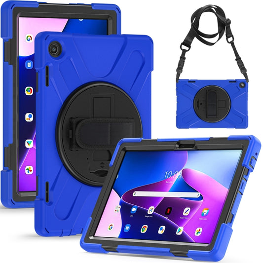 For Lenovo Tab M10 10.1 3rd Gen Silicone + PC Protective Tablet Case(Blue) by buy2fix