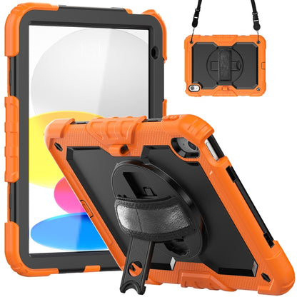 For iPad 2025 / 2022 Silicone + PC Full Body Protection Tablet Case(Orange) - iPad 2025 / 2022 Cases by buy2fix | Online Shopping UK | buy2fix