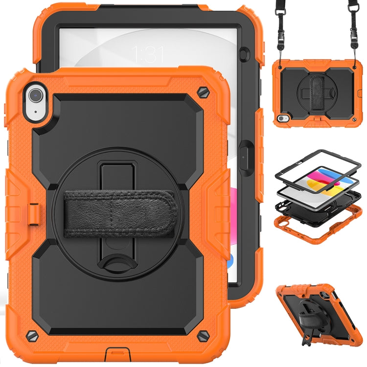 For iPad 2025 / 2022 Silicone + PC Full Body Protection Tablet Case(Orange) - iPad 2025 / 2022 Cases by buy2fix | Online Shopping UK | buy2fix