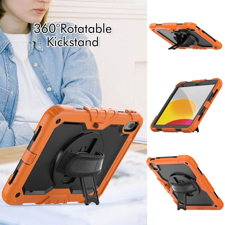 For iPad 2025 / 2022 Silicone + PC Full Body Protection Tablet Case(Orange) - iPad 2025 / 2022 Cases by buy2fix | Online Shopping UK | buy2fix