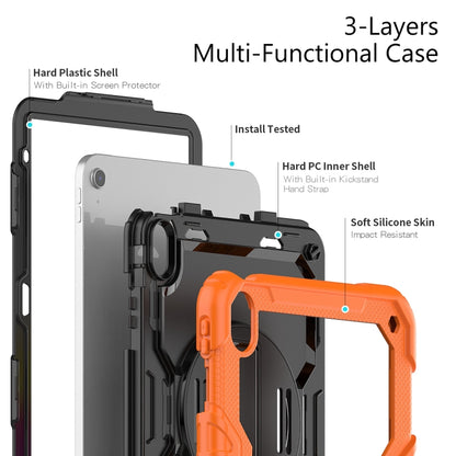 For iPad 2025 / 2022 Silicone + PC Full Body Protection Tablet Case(Orange) - iPad 2025 / 2022 Cases by buy2fix | Online Shopping UK | buy2fix