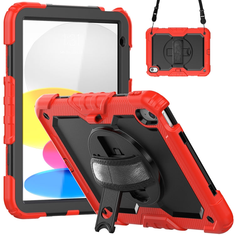 For iPad 2025 / 2022 Silicone + PC Full Body Protection Tablet Case(Red) - iPad 2025 / 2022 Cases by buy2fix | Online Shopping UK | buy2fix