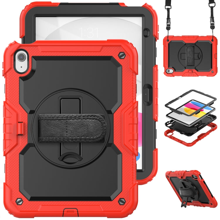 For iPad 2025 / 2022 Silicone + PC Full Body Protection Tablet Case(Red) - iPad 2025 / 2022 Cases by buy2fix | Online Shopping UK | buy2fix