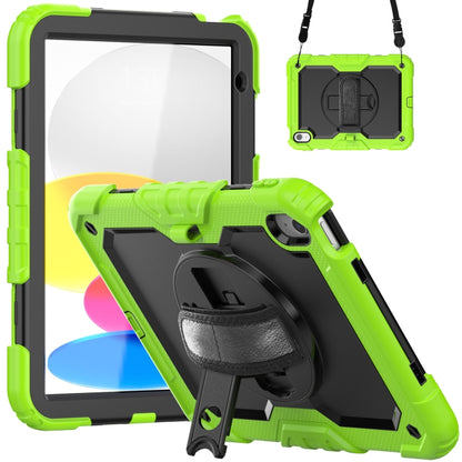 For iPad 2025 / 2022 Silicone + PC Full Body Protection Tablet Case(Black + Yellow Green) - iPad 2025 / 2022 Cases by buy2fix | Online Shopping UK | buy2fix