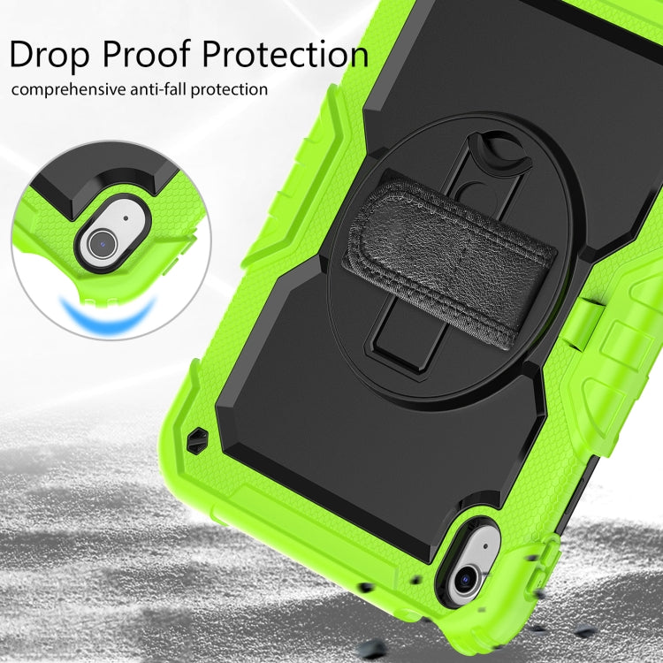 For iPad 2025 / 2022 Silicone + PC Full Body Protection Tablet Case(Black + Yellow Green) - iPad 2025 / 2022 Cases by buy2fix | Online Shopping UK | buy2fix