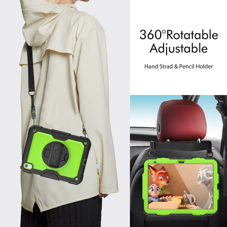For iPad 2025 / 2022 Silicone + PC Full Body Protection Tablet Case(Yellow Green + Black) - iPad 2025 / 2022 Cases by buy2fix | Online Shopping UK | buy2fix