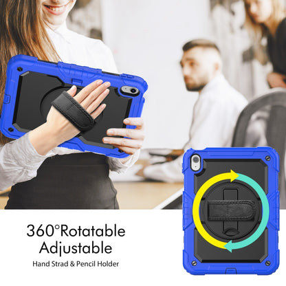 For iPad 2025 / 2022 Silicone + PC Full Body Protection Tablet Case(Black + Dark Blue) - iPad 2025 / 2022 Cases by buy2fix | Online Shopping UK | buy2fix