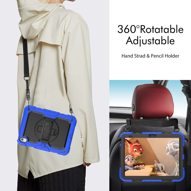 For iPad 2025 / 2022 Silicone + PC Full Body Protection Tablet Case(Black + Dark Blue) - iPad 2025 / 2022 Cases by buy2fix | Online Shopping UK | buy2fix