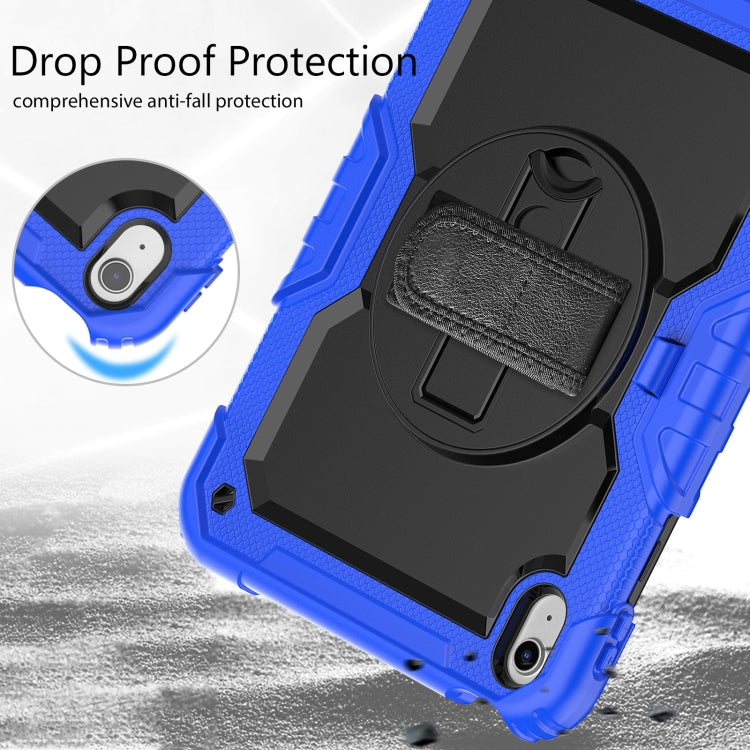 For iPad 2025 / 2022 Silicone + PC Full Body Protection Tablet Case(Black + Dark Blue) - iPad 2025 / 2022 Cases by buy2fix | Online Shopping UK | buy2fix