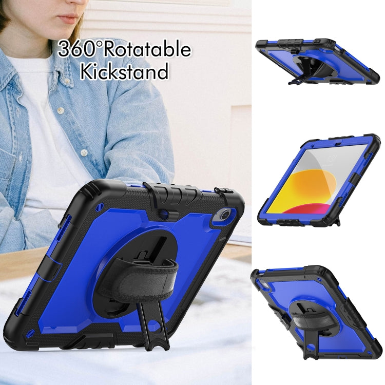 For iPad 2025 / 2022 Silicone + PC Full Body Protection Tablet Case(Dark Blue + Black) - iPad 2025 / 2022 Cases by buy2fix | Online Shopping UK | buy2fix