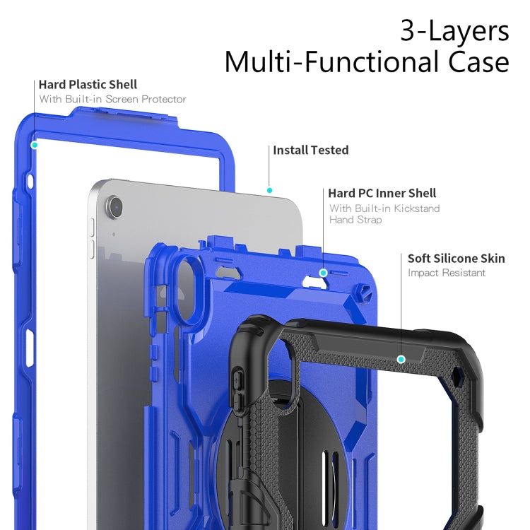 For iPad 2025 / 2022 Silicone + PC Full Body Protection Tablet Case(Dark Blue + Black) - iPad 2025 / 2022 Cases by buy2fix | Online Shopping UK | buy2fix