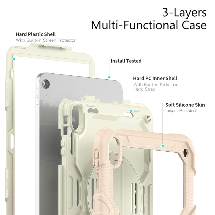 For iPad 2025 / 2022 Silicone + PC Full Body Protection Tablet Case(Rose Gold) - iPad 2025 / 2022 Cases by buy2fix | Online Shopping UK | buy2fix
