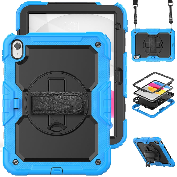 For iPad 2025 / 2022 Silicone + PC Full Body Protection Tablet Case(Blue) - iPad 2025 / 2022 Cases by buy2fix | Online Shopping UK | buy2fix