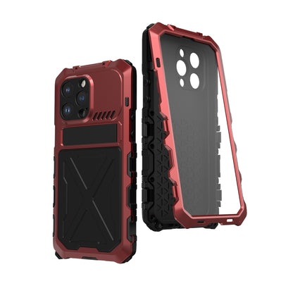 For iPhone 14 Plus R-JUST Life Waterproof Dustproof Shockproof Phone Case(Red) by R-JUST